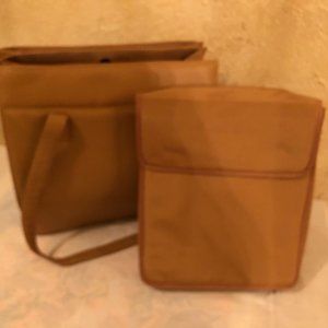 NWOT Leather Wilson tall Laptop Briefcase